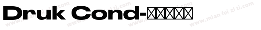 Druk Cond字体转换